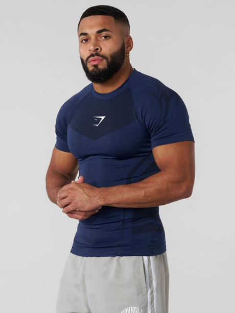 GYMSHARK Tight Fitness Quick-drying T-shirts