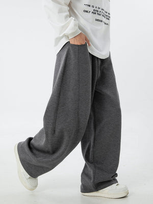 Liber Autumn Men's None Solid Color Pants