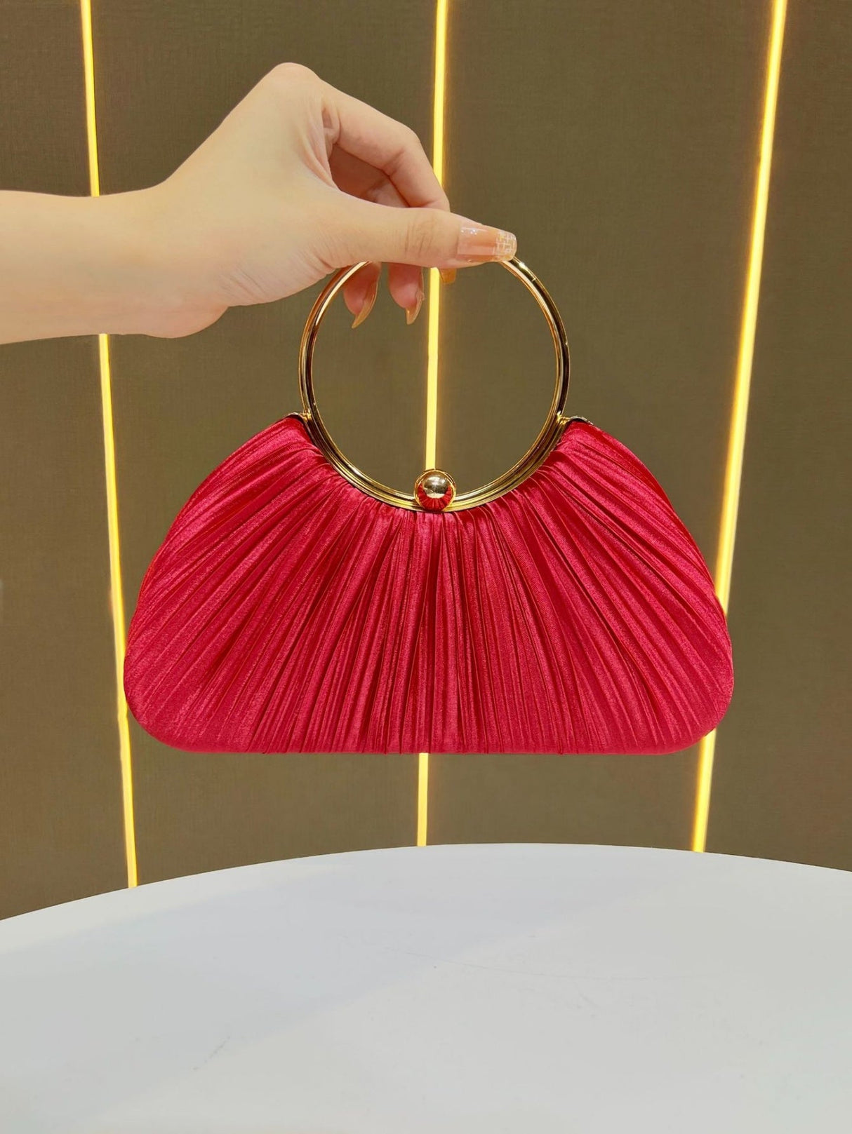 Liber Four Seasons ACC Pleated Box Bag