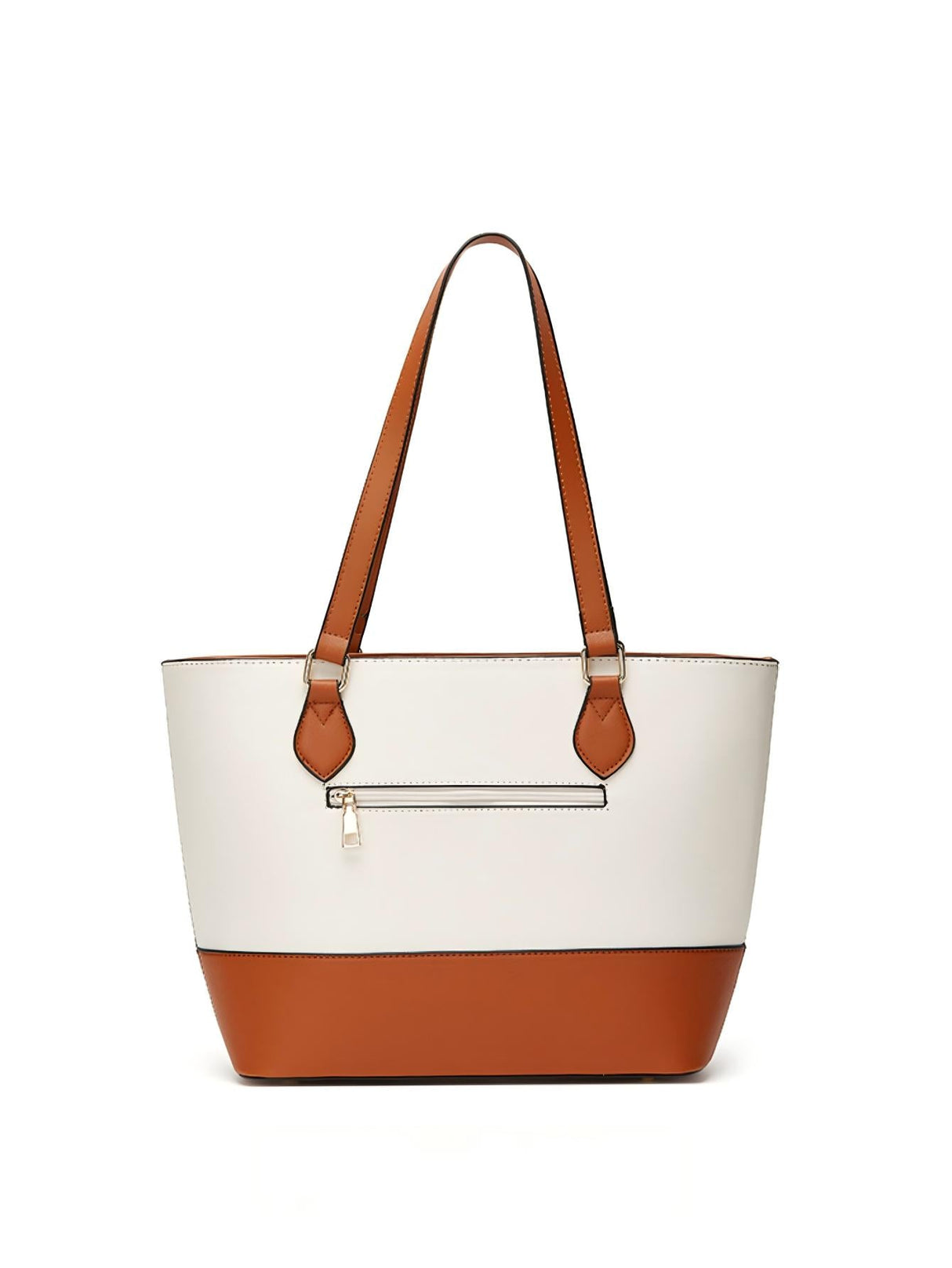 Color-blocked Tote Bag 4-piece Set