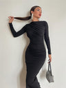 Liber Winter Women's Solid Color Solid Color Maxi Dresses