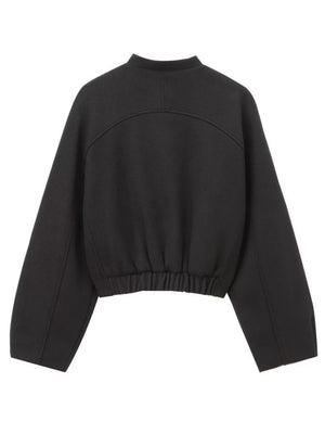 Stand Collar Single-breasted Large Pocket Blazer