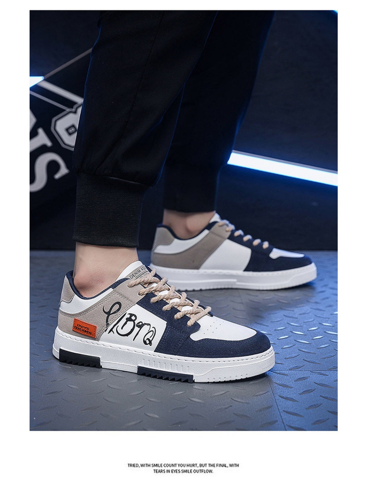 Liber Four Seasons Colorblock Men's Casual Sports Shoes