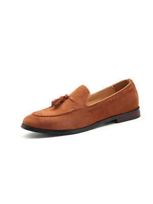 Suede Tassel Slip-on Loafers