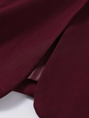 V-neck, Fitted Waist Commuting Single-breasted Blazers