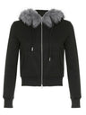 Fleece-lined For Warmth Double-ended Zipper Plush Patchwork Hoodies Jackets