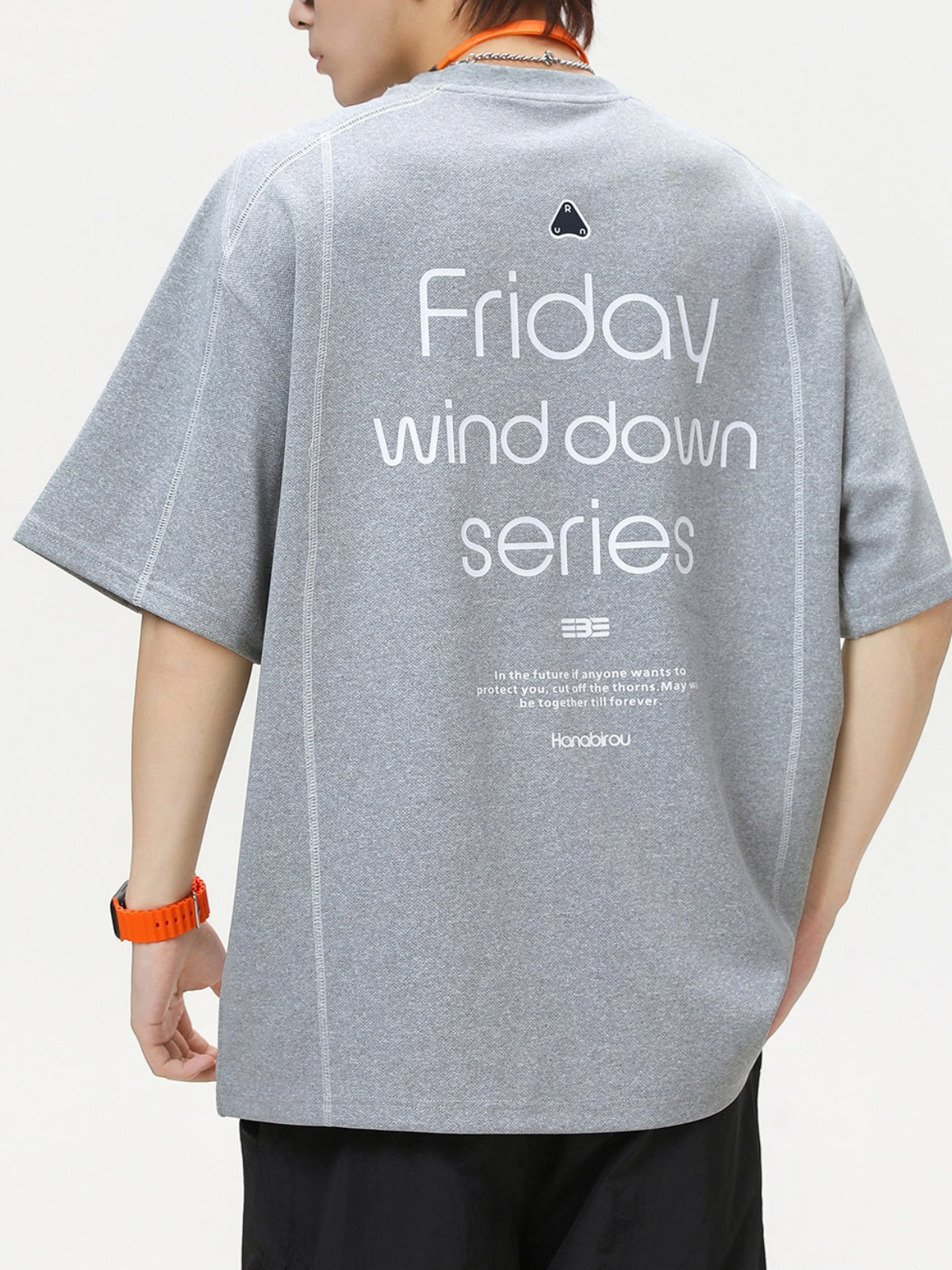 Color-blocked Printed Breathable Sports T-shirts