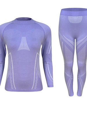 Jacket Pants And Quick-drying Shirt Outdoor Sweating Compression Functional Underwear Keep Warm Two-piece Base Layer