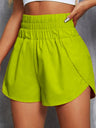 Elastic Waistband High-waisted And Loose Sports And Leisure Shorts