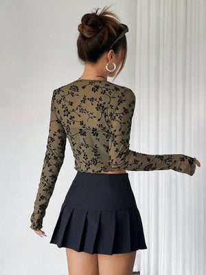 Liber Autumn Women's Lace up Geometric Patterns Blouse&Shirts