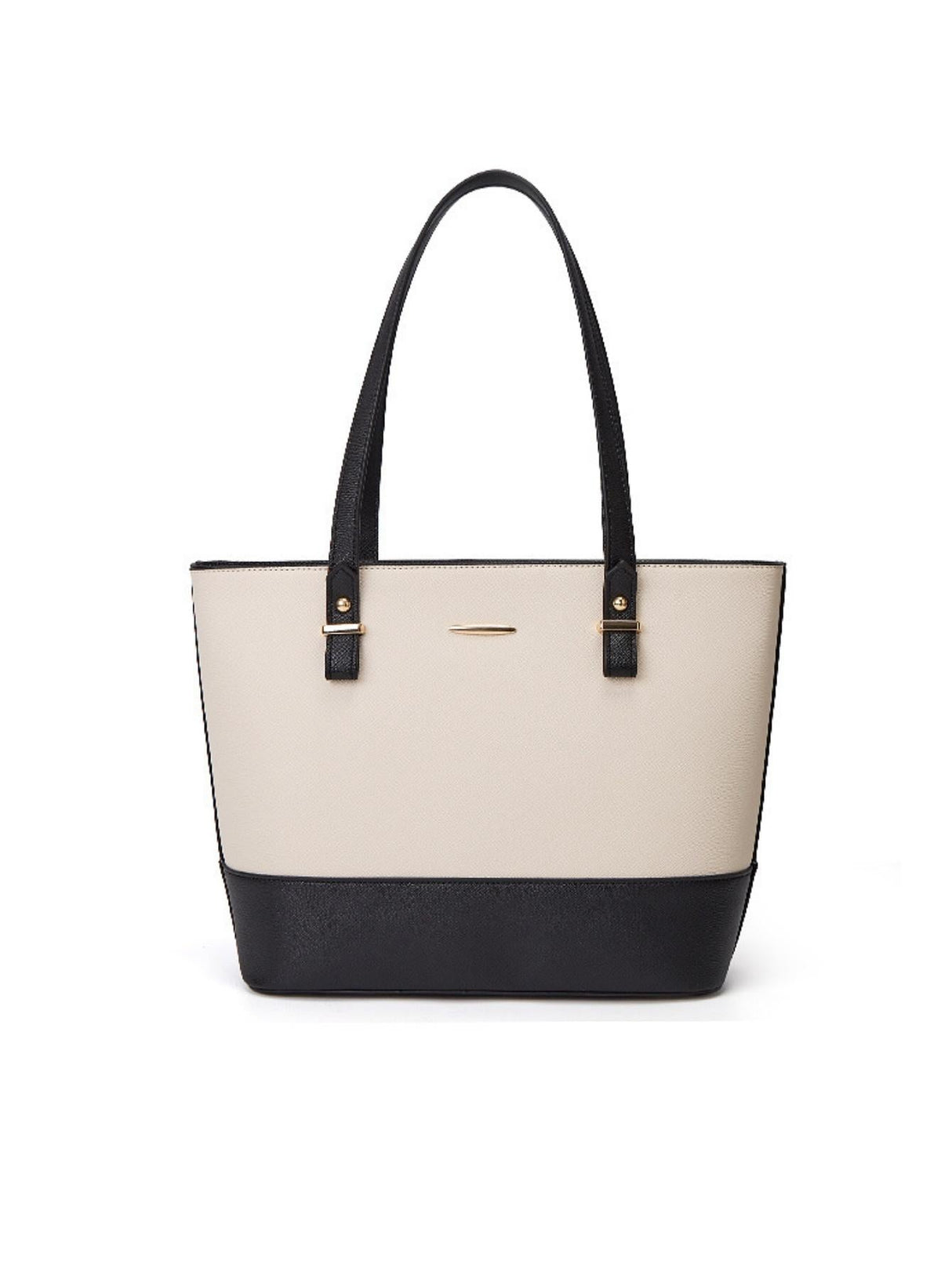 Color-blocked Tote Bag 3-piece Set