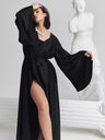 V-neck Thin Strap Nightgown Lazy Style Parties Maxi Dresses