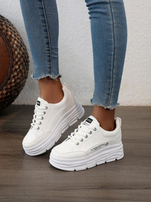 Colorblock Thick-Sole Women's Casual Sneakers