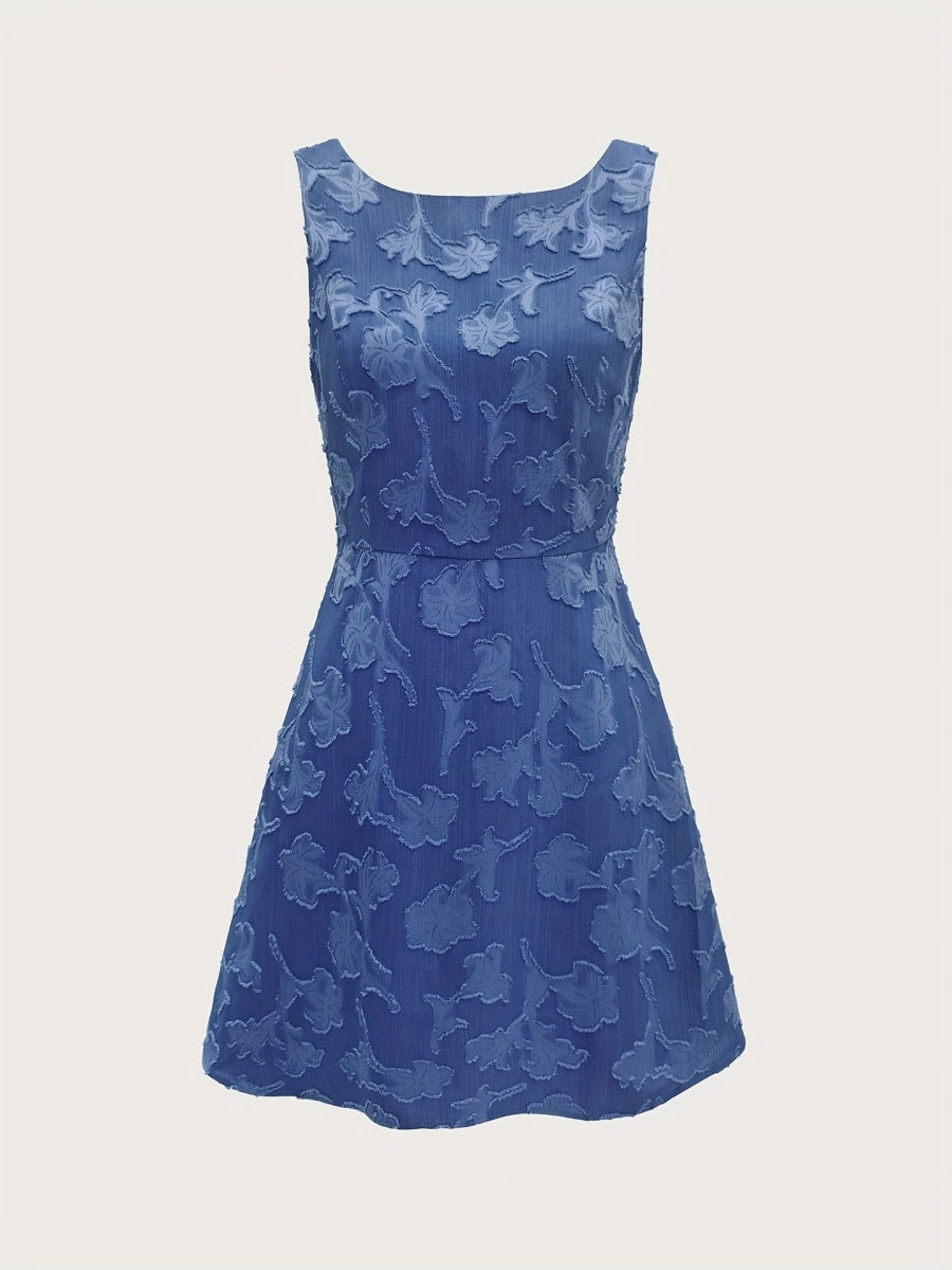 Jacquard Sundress Commuting Mini&Short Dresses