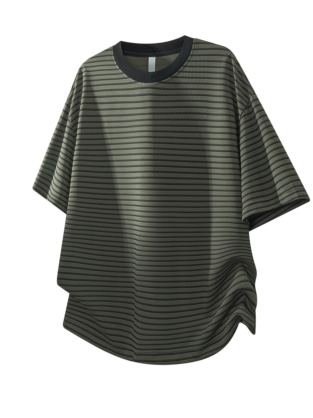 Color-blocked Stripes Loose-fit T-shirts