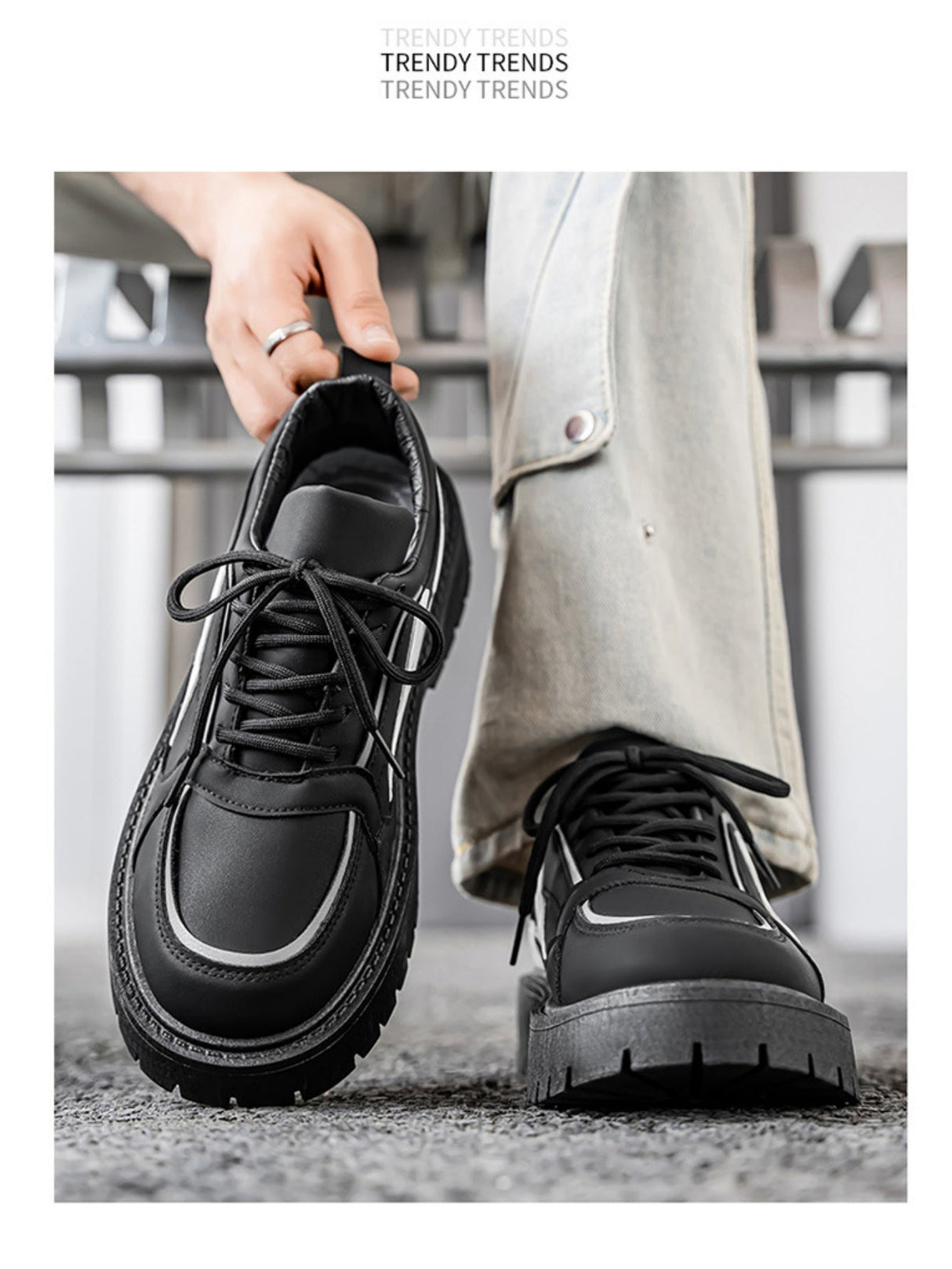 Liber Four Seasons Colorblock Men's Flat Shoes