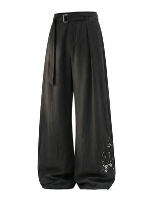 Retro Old Money Style Loose-fit Pants