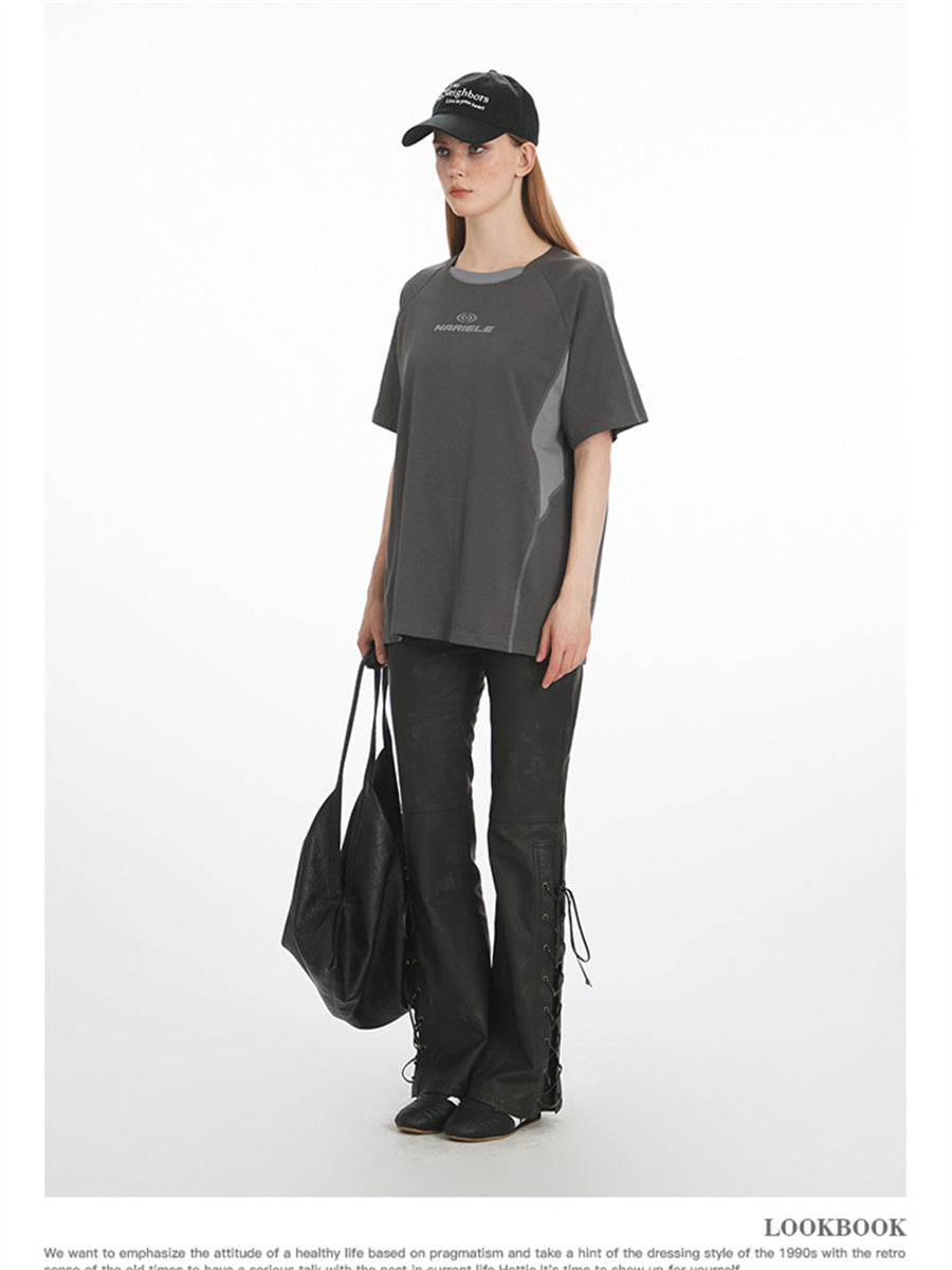 Liber Summer Women's Printed Letter T-shirts