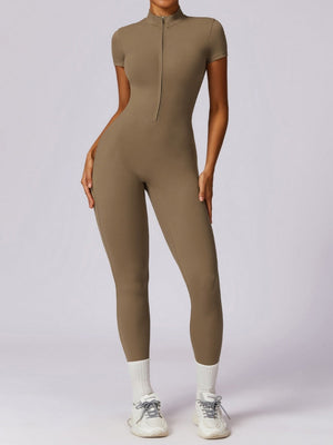 Short-sleeved High Elastic Waist Slimming And Shaping Yoga Fitness Outdoor Jumpsuits/pants