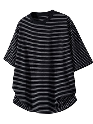 Simplicity Black And White Stripes T-shirts