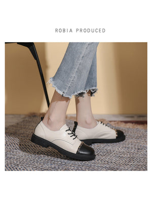 Liber Spring and autumn color-blocked women's flat shoes