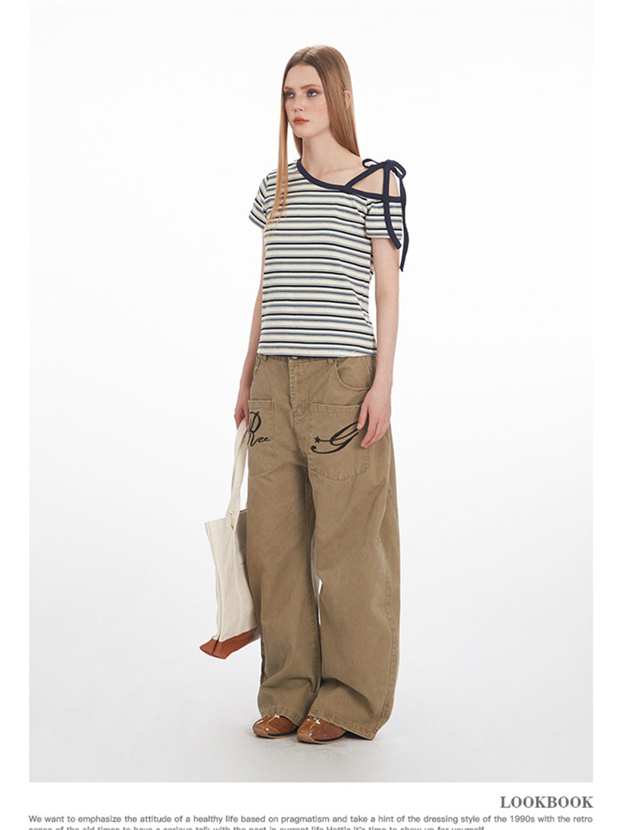 Liber Summer Women's Stripes Stripes/Plaid T-shirts
