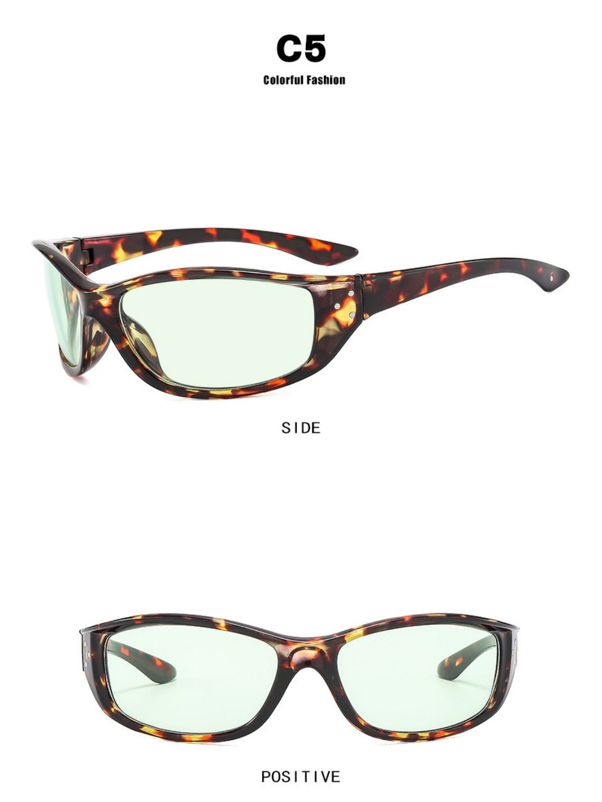 Full-rimmed, Uniquely Shaped Fashion Glasses
