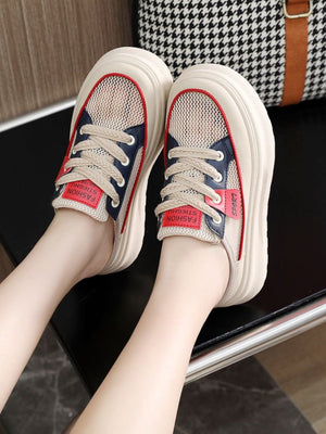 Colorblock Thick-soled Women's Casual Sports Shoes