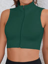 Turtleneck Zipper Seamless Sweat-wicking And Quick-drying Sports Vest