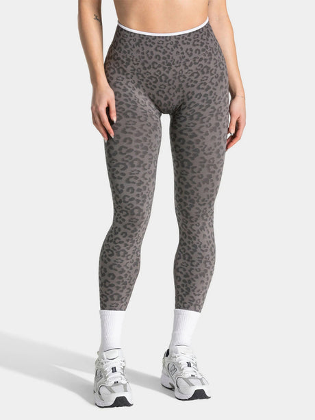 Leopard Print Seamless Abdomen Tight Yoga Fitness Pants