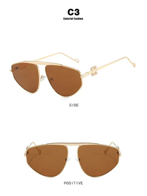 Frameless Aviator Sunglasses