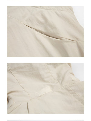 Water-repellent Oversize Folding Hooded Windbreakers