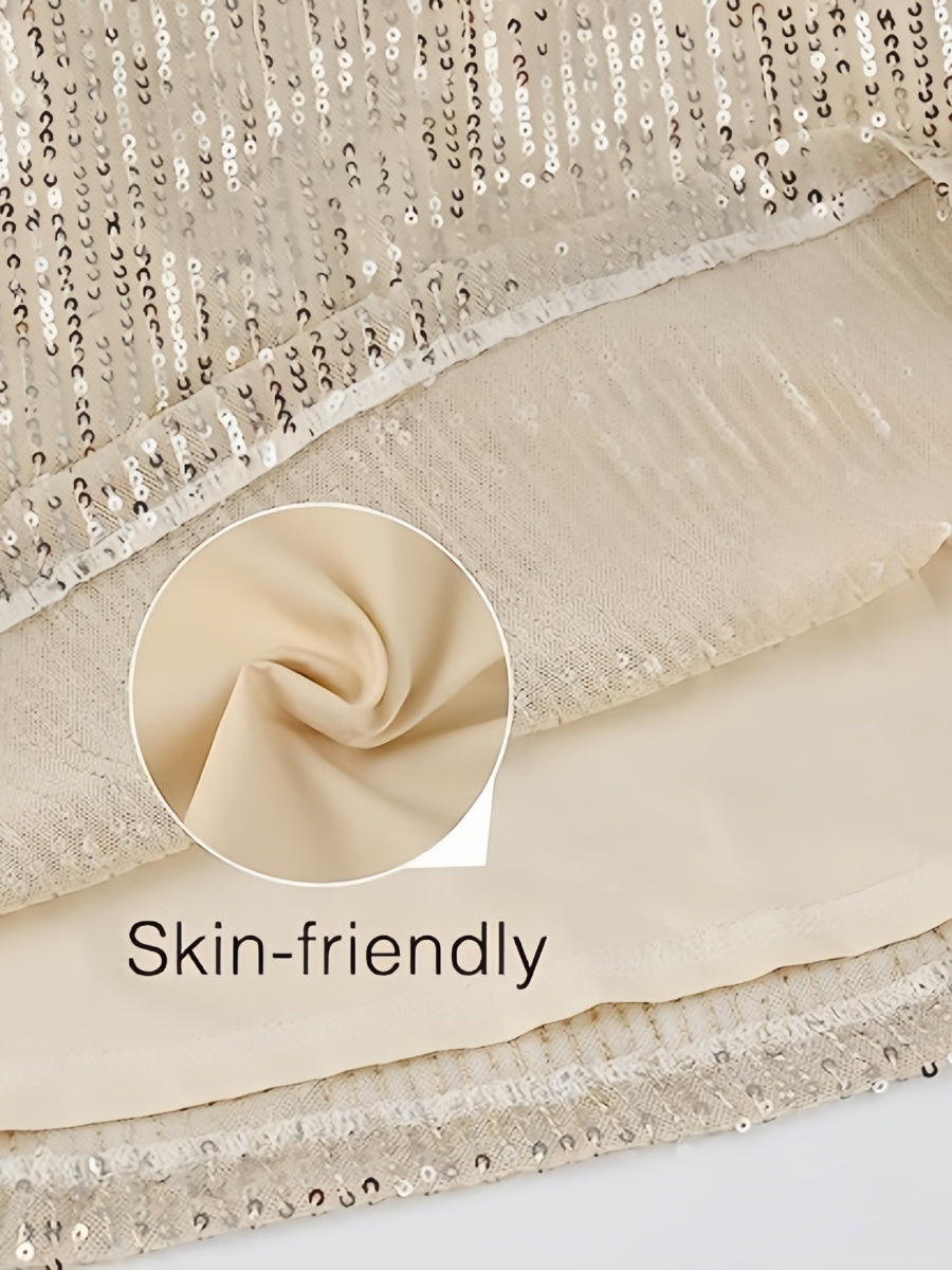 Basic Sequins Bandage Party Short Dress