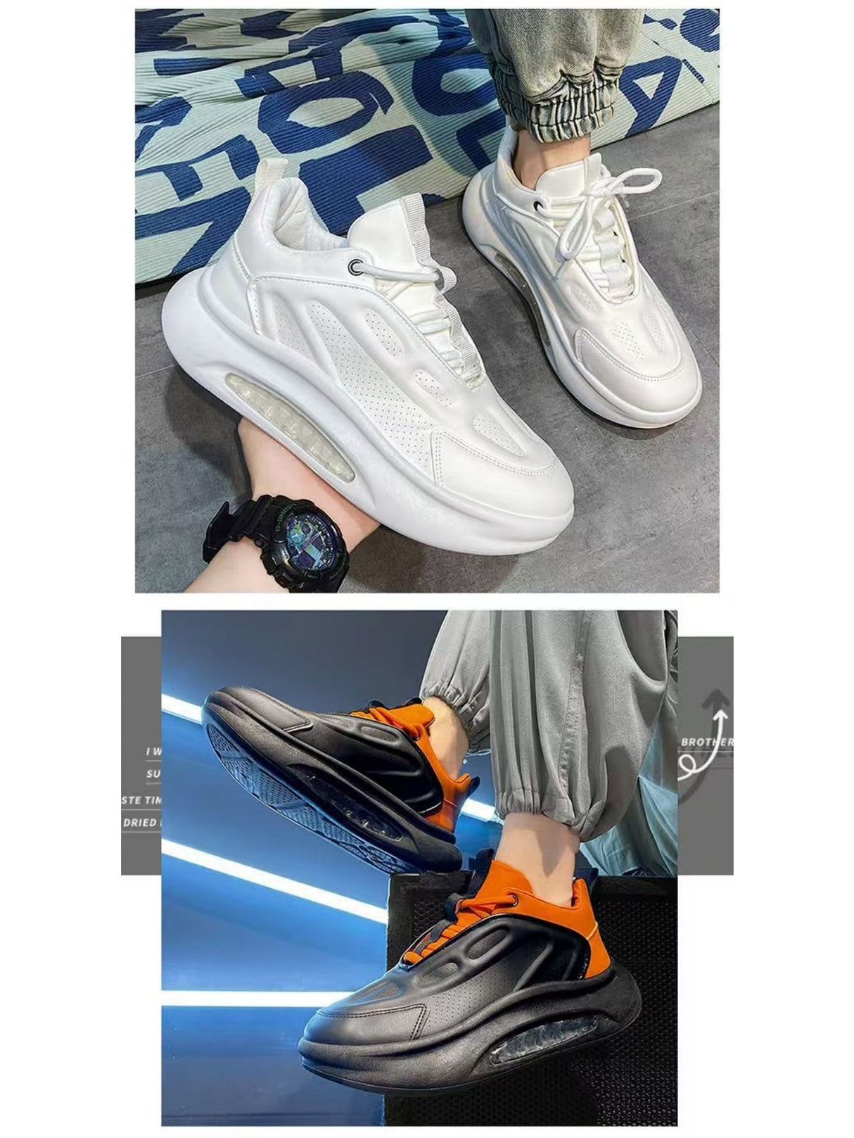 Liber Four Seasons Thick-soled Men's Casual Sports Shoes