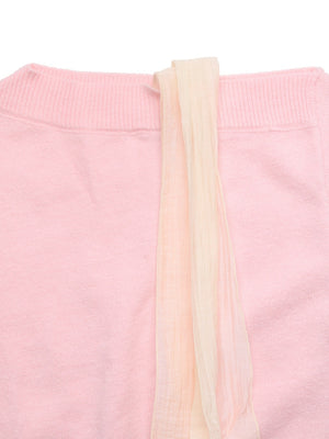 Lace Up Solid Color Sweaters