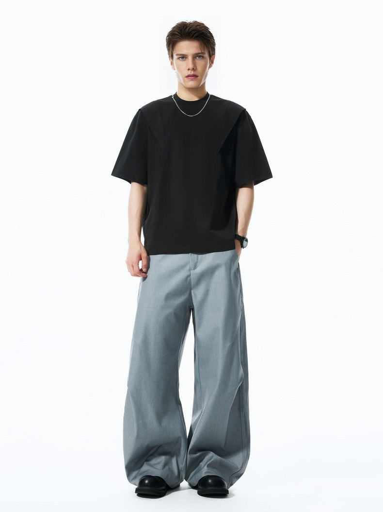 Deconstruction Splicing Cooling Sensation T-shirts