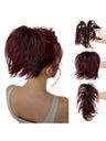 Short, Curled Ponytail Wig With Clip