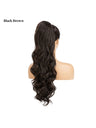Water Ripple Drawstring Style High-temperature Synthetic Fiber Long Curly Hair