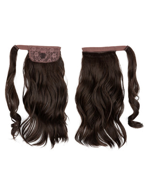 Long, Wavy, Natural Curl Wig With Wrap-around Design