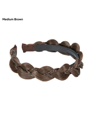 Braided Headband, Wide-brimmed Three-strand Sandwich Wig