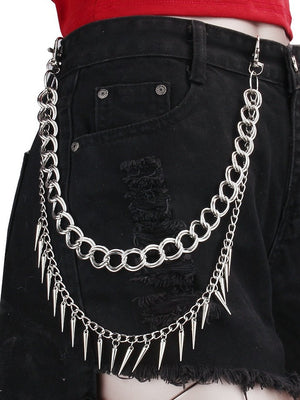 Hip Hop Punk Studs  Waist Chains