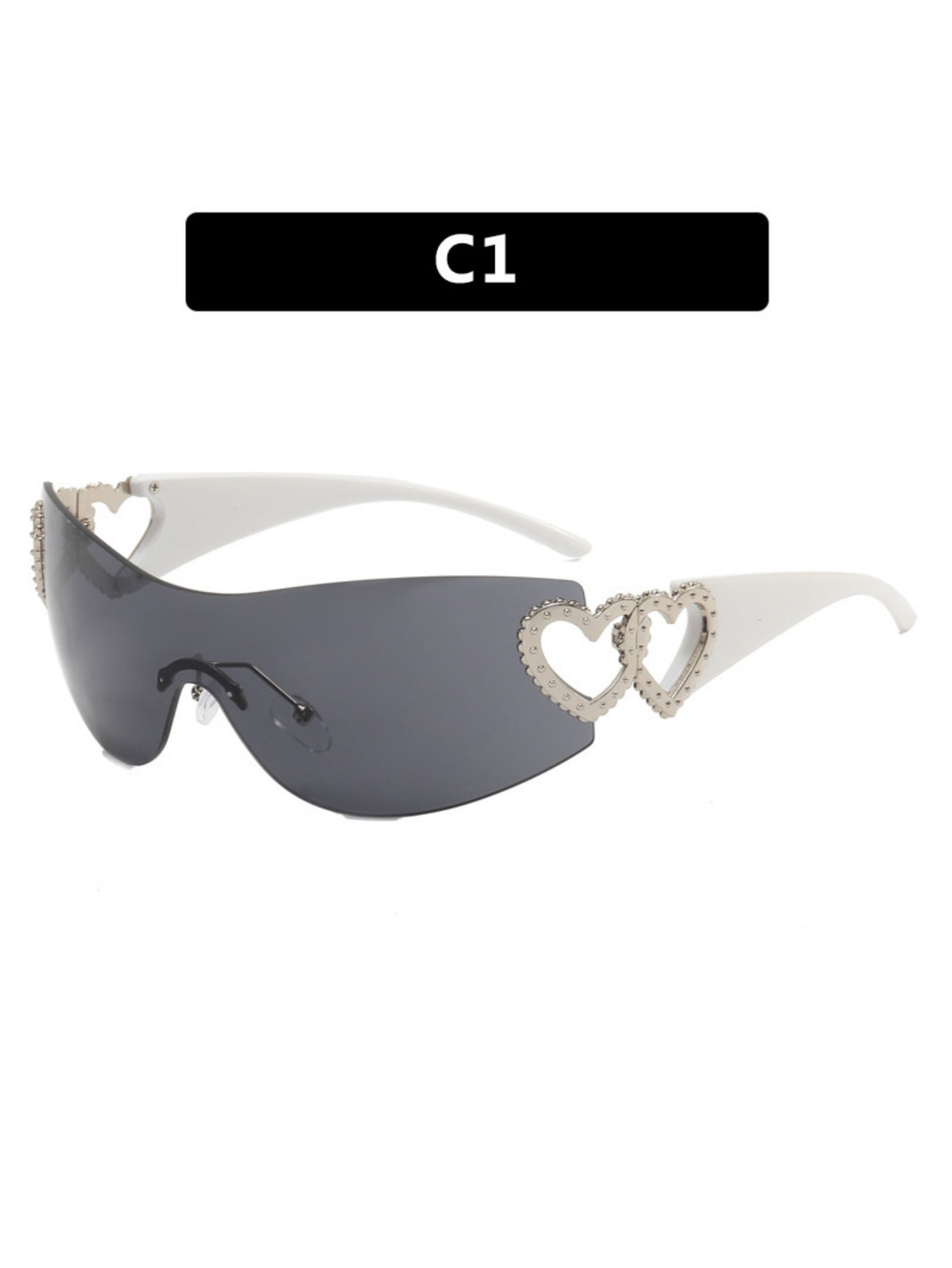 Heart-shaped Frameless Fashion Glasses