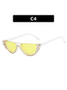 Rhinestone Half-rimmed Sunglasses