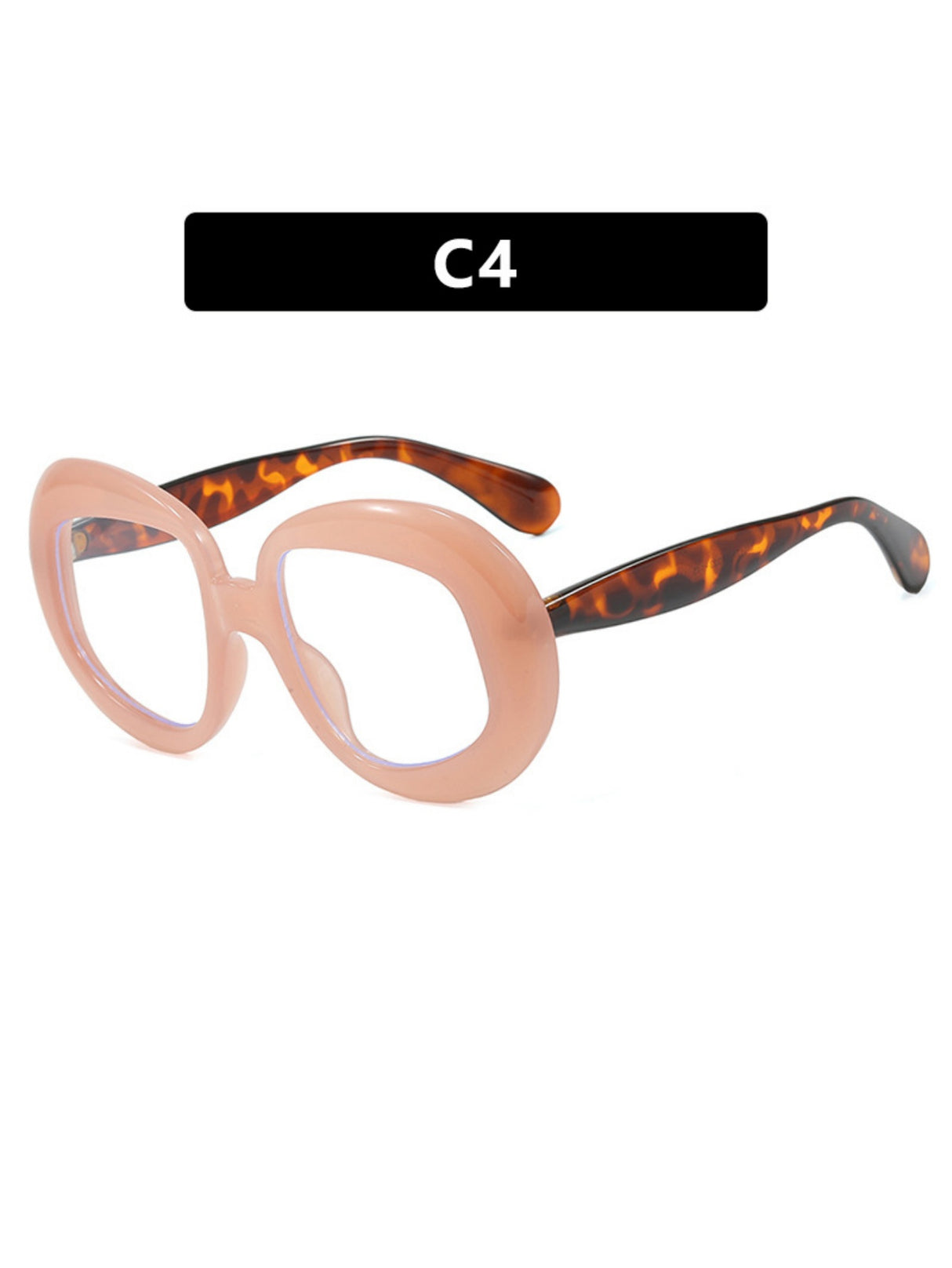 Irregularly Shaped Full-frame Round Fashion Glasses