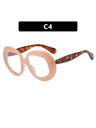 Irregularly Shaped Full-frame Round Fashion Glasses