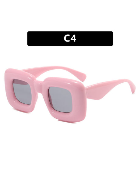 Irregular Full-rim Square Fashion Glasses