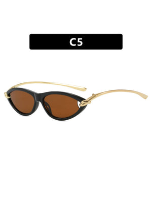 Cat-eye Knot Oval Sunglasses