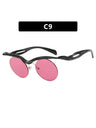 Half-rimmed Round Sunglasses