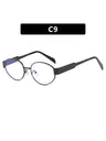 Metal Retro Oval Sunglasses