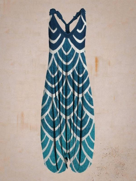 Printed Camisoles Loose-fit Jumpsuits